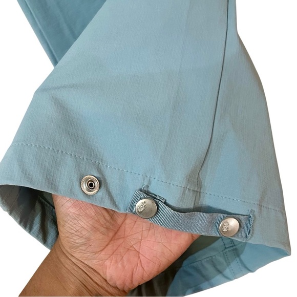 FP Movement Cascade Flare Pants Sz M Cargo Blue Stretch Mid Rise Athletic Pants - Picture 7 of 9